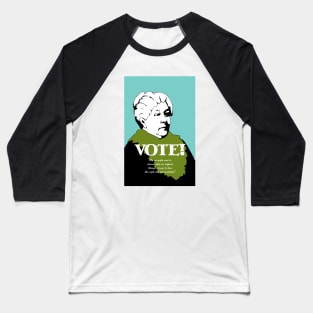 Vote! Elizabeth Cady Stanton Baseball T-Shirt